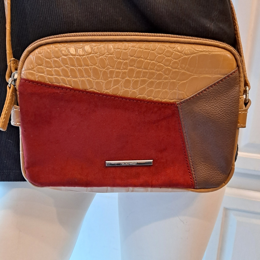 Nine West Chic Multipatterned Multicolored Patchw… - image 1